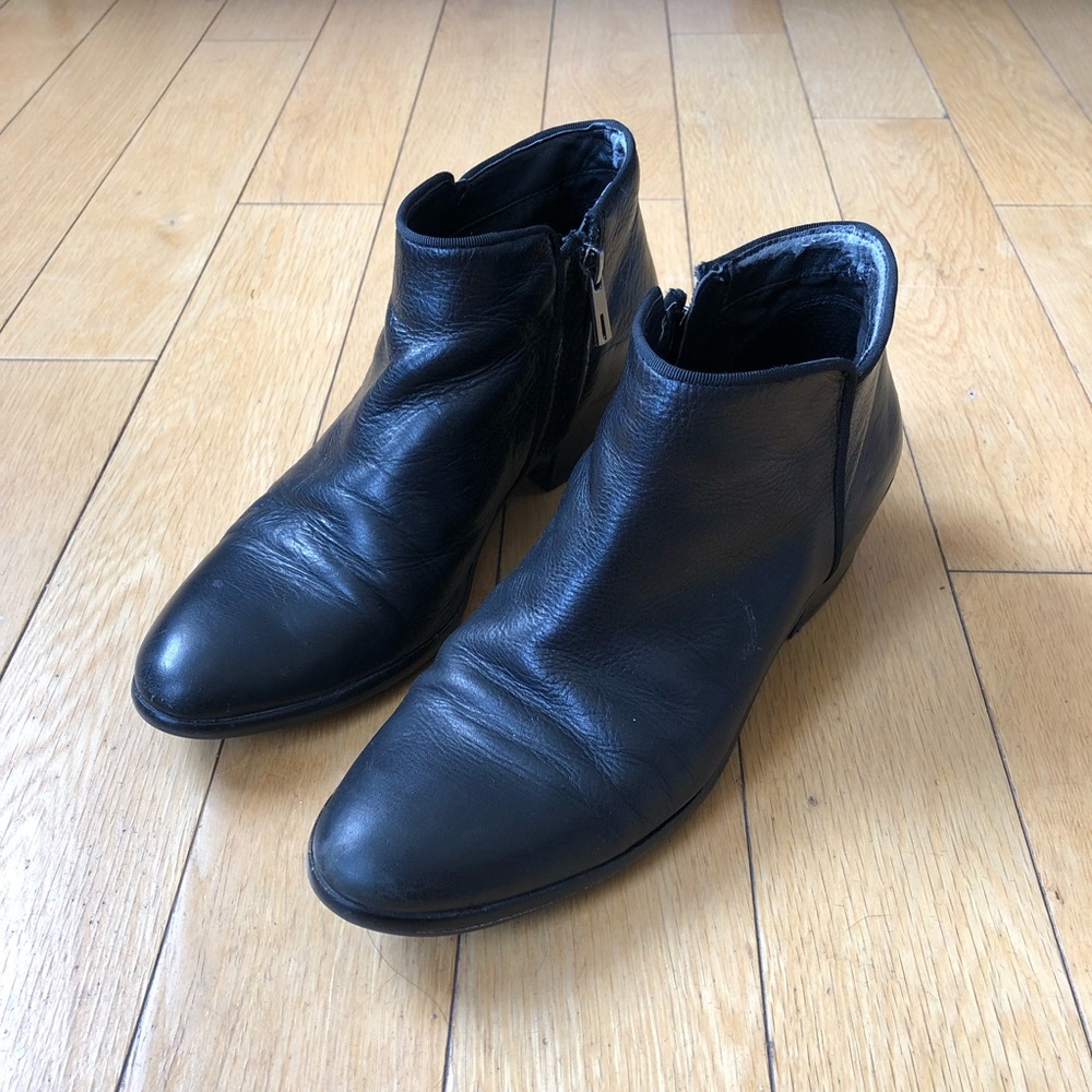 Sam Edelman Ankle Boot Black Leather